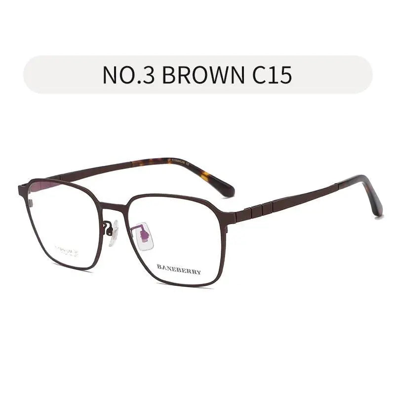 Unisex Square Full Rim Titanium Prescription Glasses 71075 — view 2 | Rx Spectacle