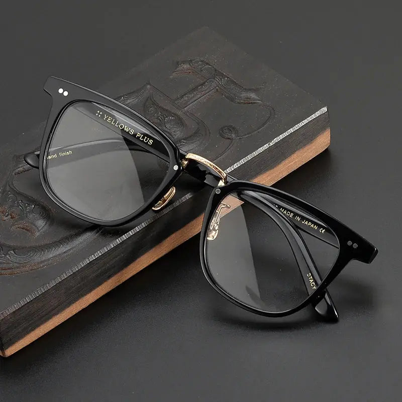 Unisex Square Full Rim Acetate Prescription Glasses C432 — view 5 | Rx Spectacle