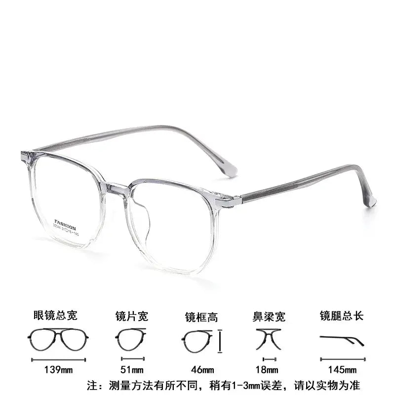 Women's Square Full Rim TR90 Prescription Glasses 33004 — view 5 | Rx Spectacle