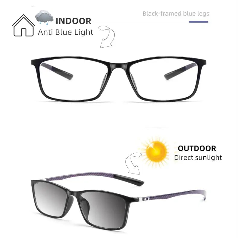 Unisex Square Full Rim TR90 Reading Glasses 0017 — view 9 | Rx Spectacle