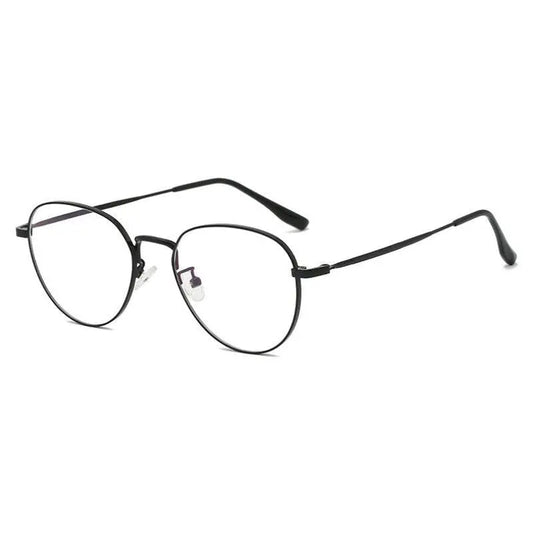 Women's Round Full Rim Alloy Prescription Glasses L2092 — view 1 | Rx Spectacle