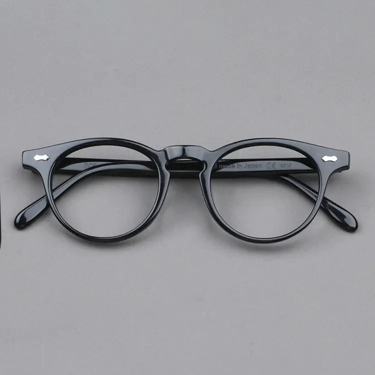 Unisex Oval Full Rim Acetate Prescription Glasses 396505 — view 4 | Rx Spectacle