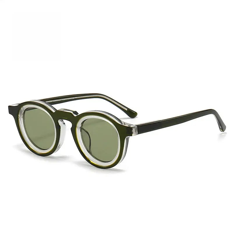Unisex Round Full Rim Acetate Prescription Glasses 442741 — view 12 | Rx Spectacle