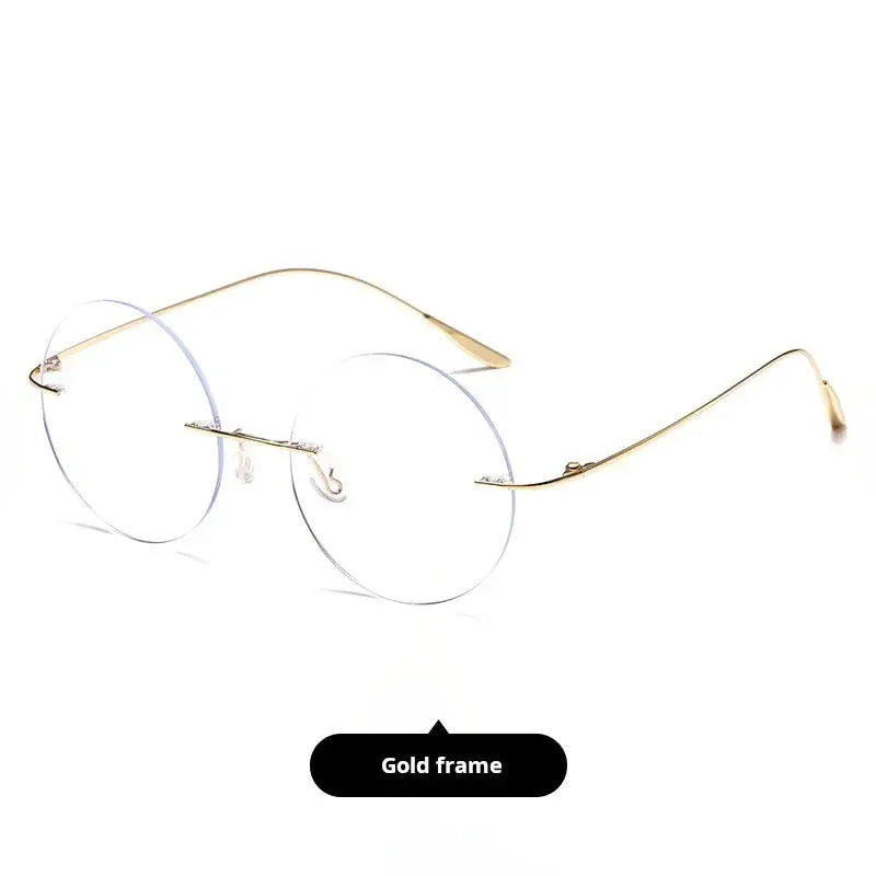 Women's Round Rimless Prescription Glasses 720176 — view 4 | Rx Spectacle