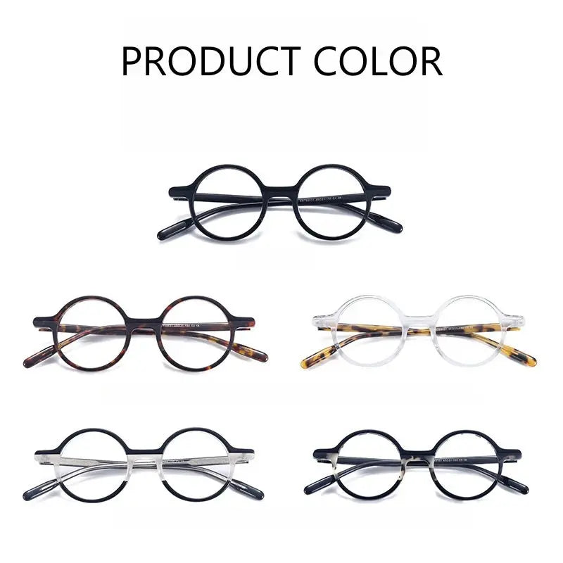 Women's Round Full Rim Acetate Prescription Glasses 98031 — view 5 | Rx Spectacle