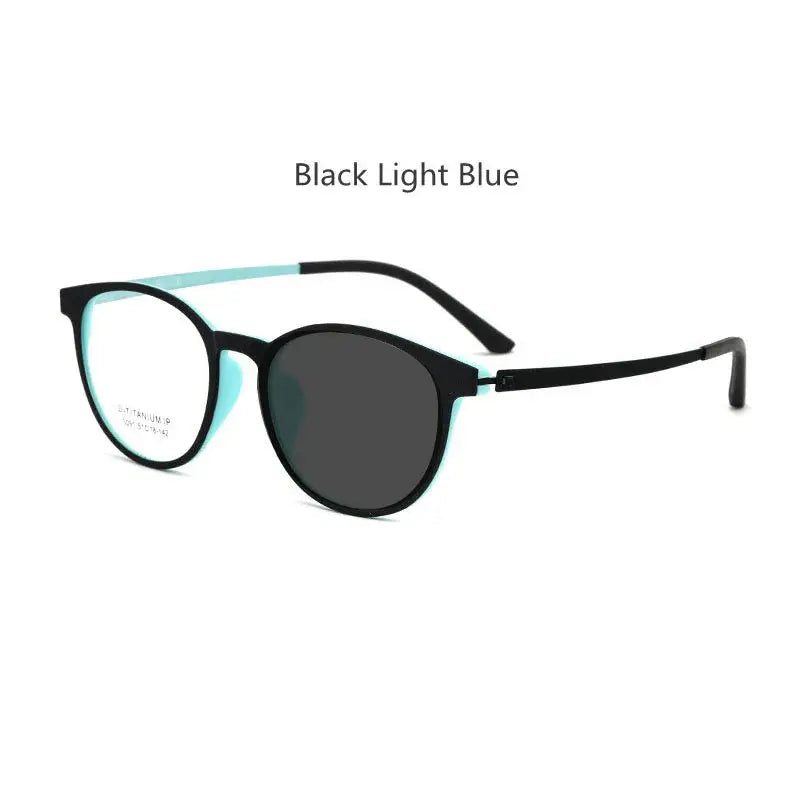 Unisex Round Full Rim Titanium Prescription Glasses 230911 — view 3 | Rx Spectacle