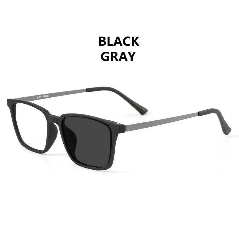 Unisex Square Full Rim Titanium Reading Glasses 150 — view 11 | Rx Spectacle