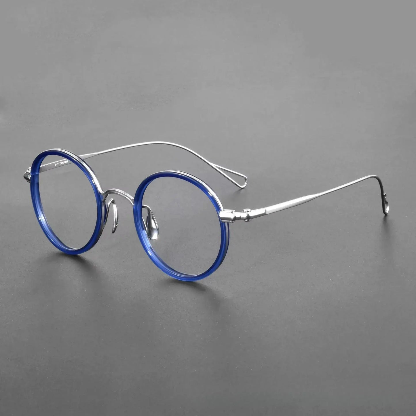 Women's Round Full Rim Titanium Prescription Glasses 369162 — view 7 | Rx Spectacle