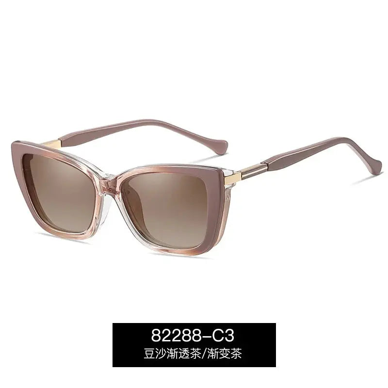 Women's Square Full Rim TR90 Clip-On Prescription Glasses 382288 — view 7 | Rx Spectacle