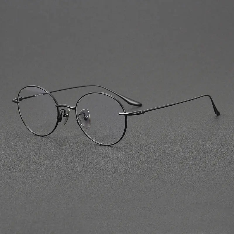 Women's Oval Full Rim Titanium Prescription Glasses 72158 — view 7 | Rx Spectacle