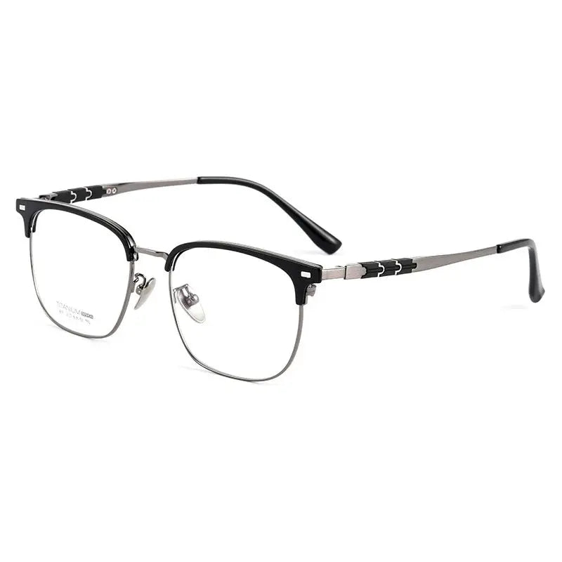 Women's Square Full Rim Titanium Prescription Glasses 939019 — view 5 | Rx Spectacle