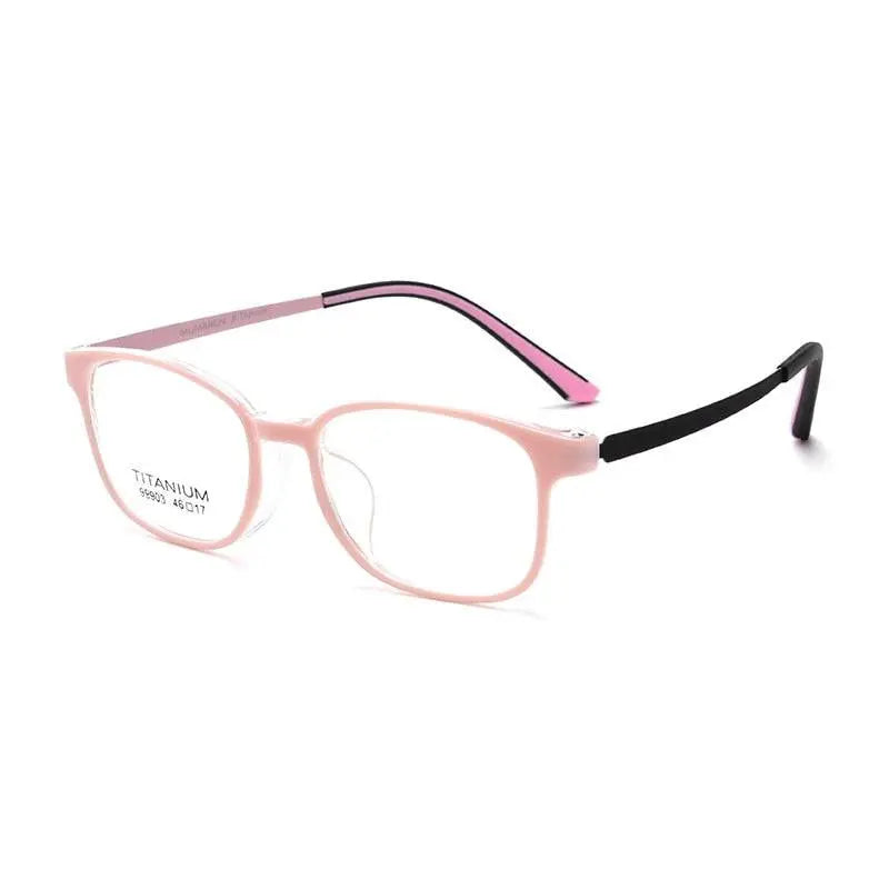 Unisex Square Full Rim Titanium Prescription Glasses 99903t — view 6 | Rx Spectacle