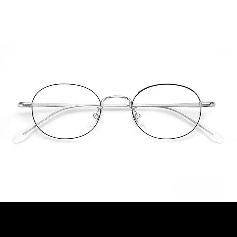 Women's Oval Full Rim Titanium Prescription Glasses 91312 — view 6 | Rx Spectacle