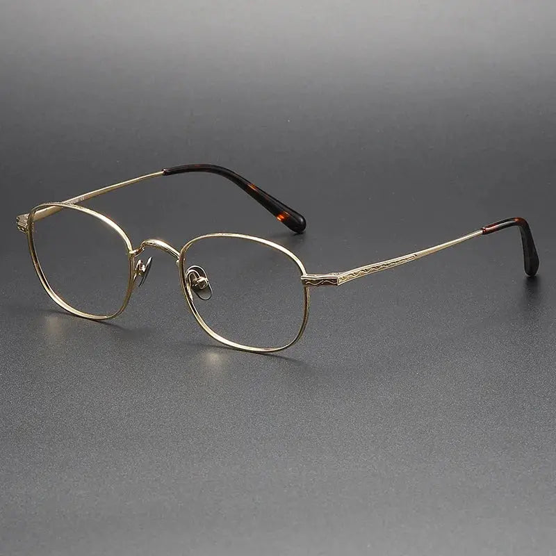 Women's Oval Full Rim Titanium Prescription Glasses 959125 — view 4 | Rx Spectacle