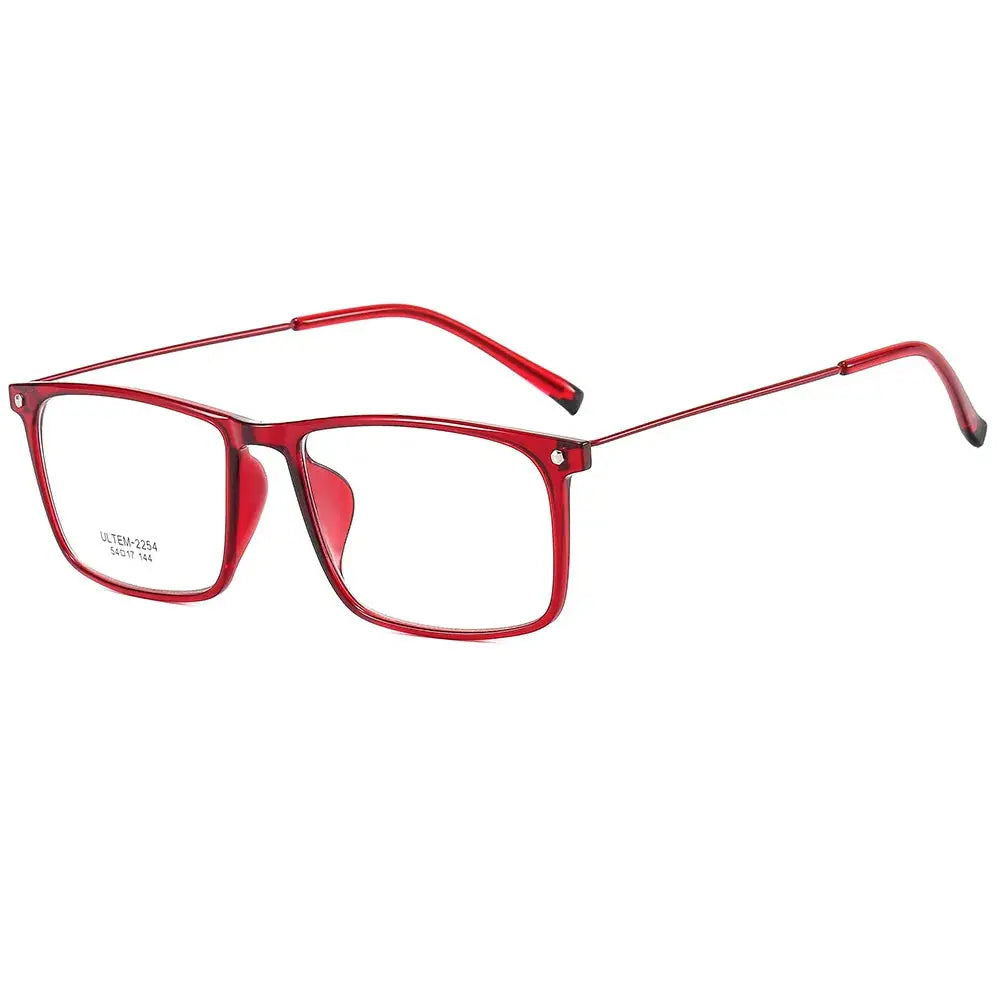 Unisex Square Full Rim Alloy Prescription Glasses 32150 — view 3 | Rx Spectacle