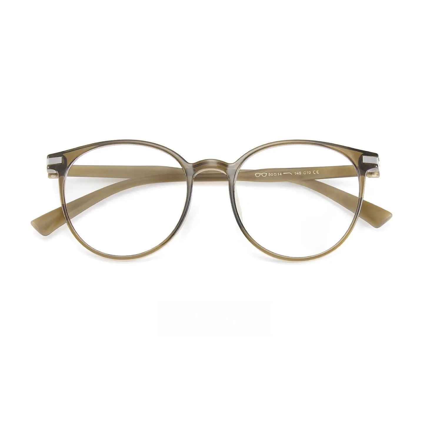 Unisex Round Full Rim TR90 Prescription Glasses Y01151 — view 8 | Rx Spectacle