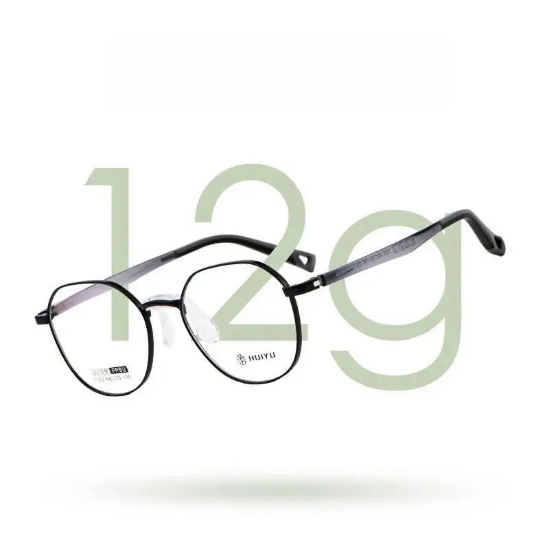 Unisex Square Full Rim Alloy Prescription Glasses 7509s — view 4 | Rx Spectacle