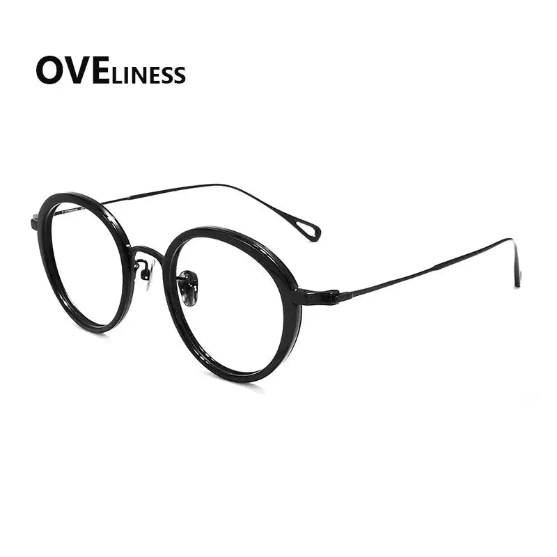 Women's Oval Full Rim Titanium Prescription Glasses 922159 — view 4 | Rx Spectacle
