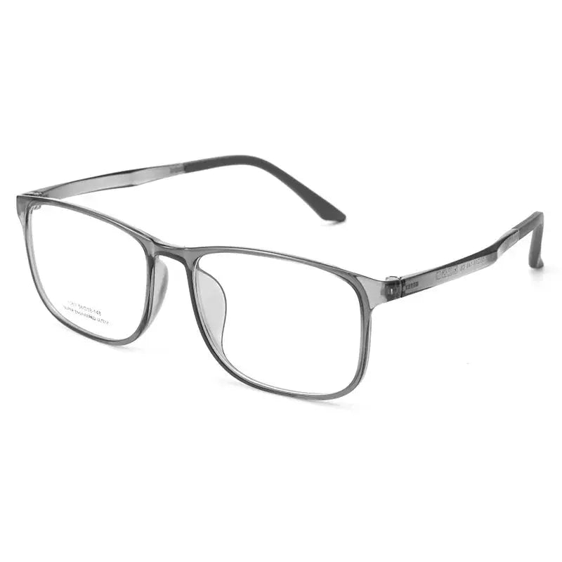 Men's Square Full Rim Stainless Steel Oversized Prescription Glasses 361063 — view 5 | Rx Spectacle