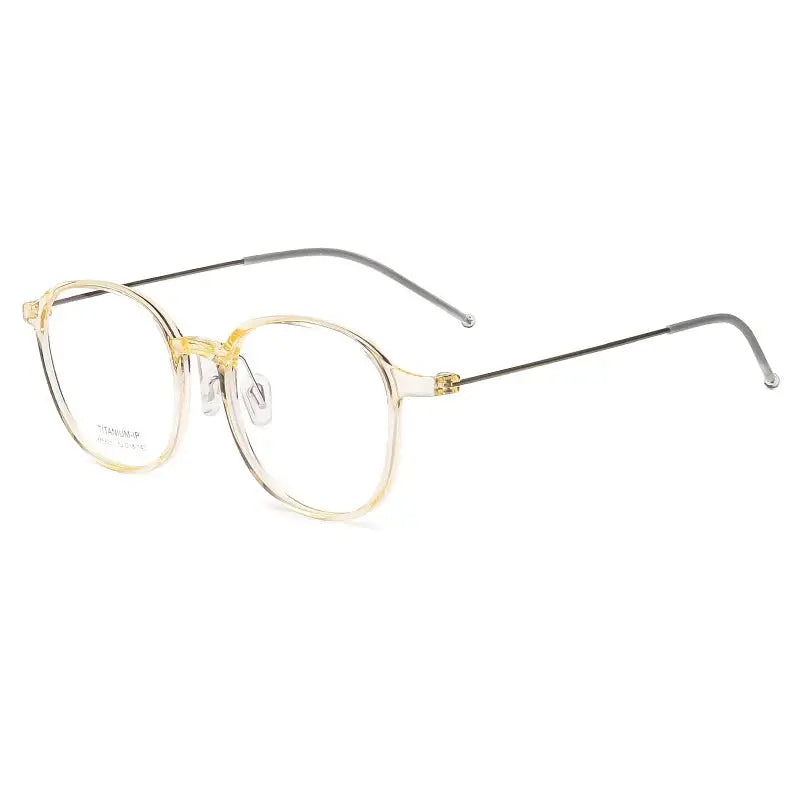 Women's Square Full Rim Titanium Prescription Glasses 75821 — view 3 | Rx Spectacle