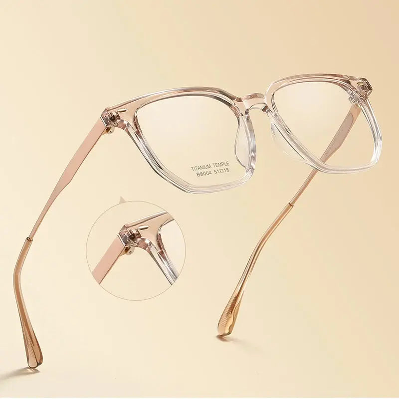Unisex Square Full Rim Plastic Prescription Glasses 8004 — view 20 | Rx Spectacle