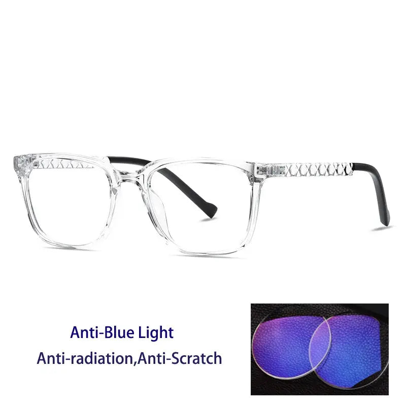 Unisex Square Full Rim Acetate Reading Glasses 70017 — view 5 | Rx Spectacle
