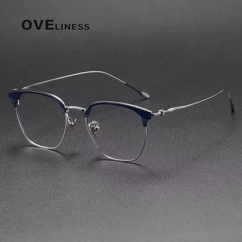 Women's Round Full Rim Titanium Prescription Glasses 380898 — view 5 | Rx Spectacle