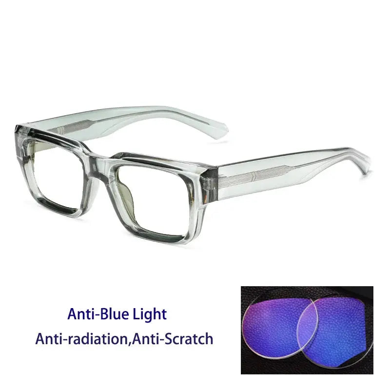 Unisex Square Full Rim Acetate Prescription Glasses 320500 — view 3 | Rx Spectacle