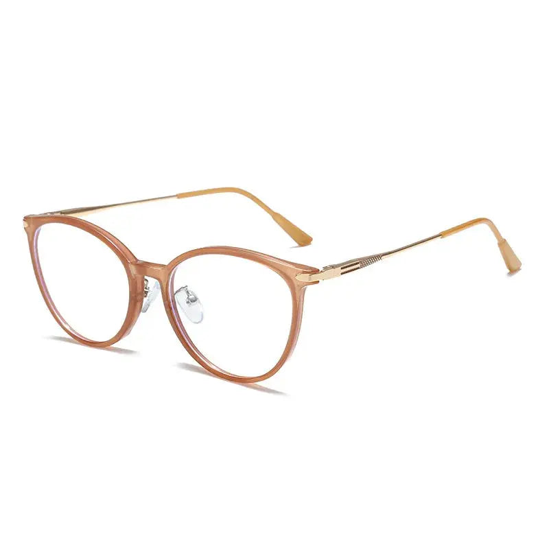 Women's Oval Full Rim Titanium Prescription Glasses 90 — view 8 | Rx Spectacle
