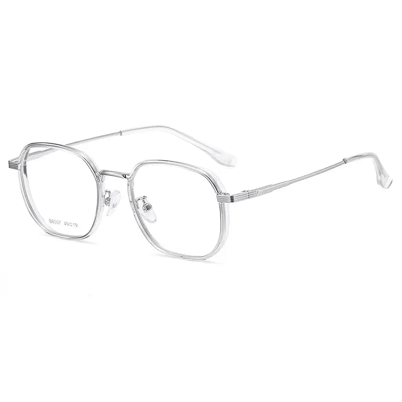 Women's Square Full Rim TR90 Flat Top Prescription Glasses 80077 — view 4 | Rx Spectacle