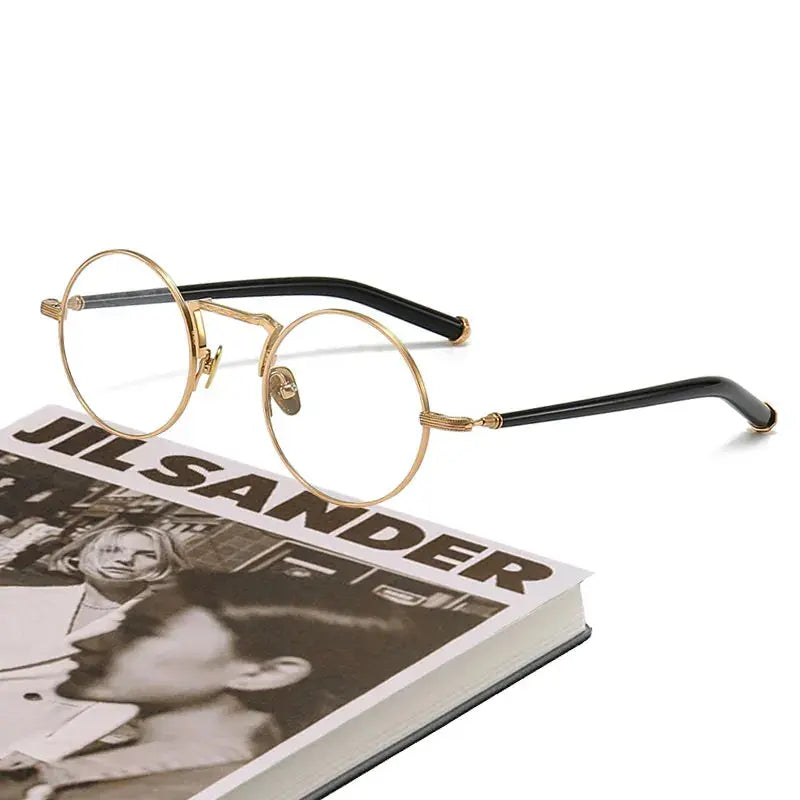Unisex Round Full Rim Titanium Prescription Glasses 3119m — view 1 | Rx Spectacle