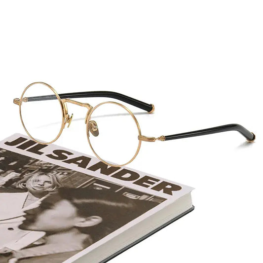 Unisex Round Full Rim Titanium Prescription Glasses 3119m — view 1 | Rx Spectacle