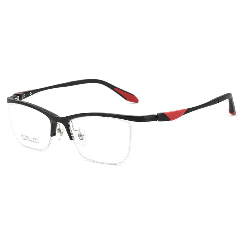Women's Browline Semi-Rimless Ultem Sports Glasses 804669 — view 4 | Rx Spectacle