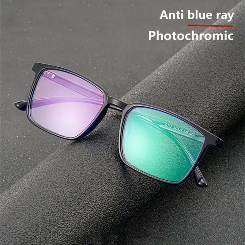 Unisex Square Full Rim Acetate Reading Glasses D115 — view 2 | Rx Spectacle