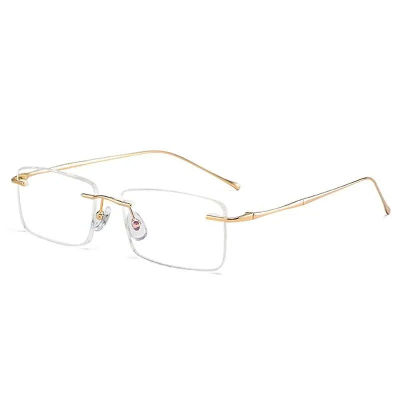 Men's Rimless Titanium Prescription Glasses 632 — view 2 | Rx Spectacle