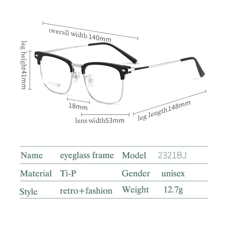 Unisex Round Full Rim Titanium Prescription Glasses 232163 — view 2 | Rx Spectacle