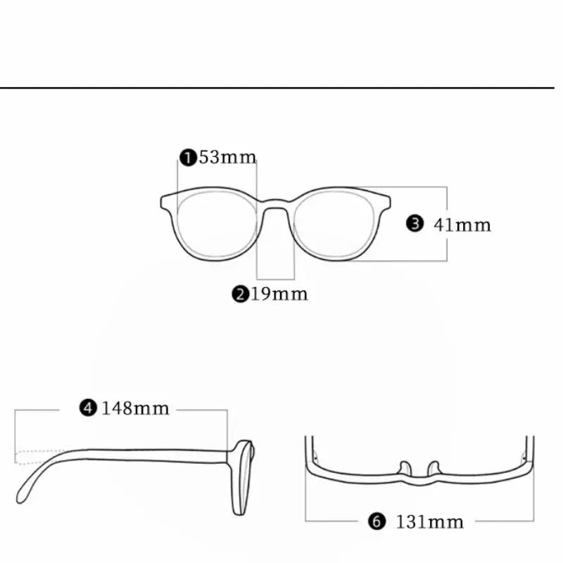 Women's Square Full Rim Titanium Screwless Prescription Glasses 70171 — view 2 | Rx Spectacle