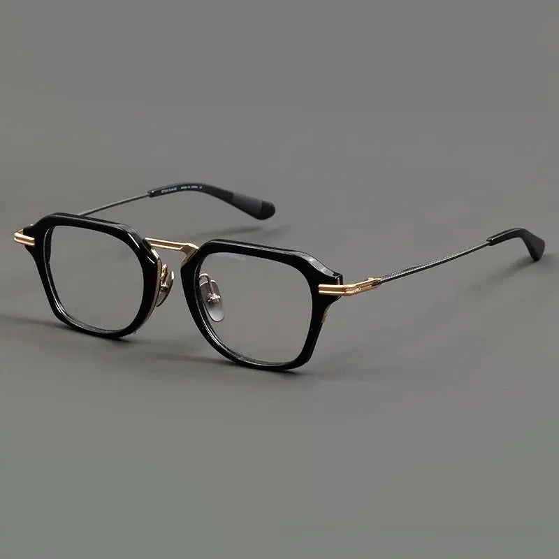 Men's Oval Full Rim Titanium Prescription Glasses 413000 — view 3 | Rx Spectacle