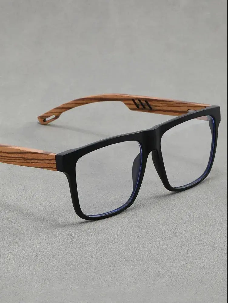 Unisex Square Full Rim Titanium Prescription Glasses 100849 — view 4 | Rx Spectacle