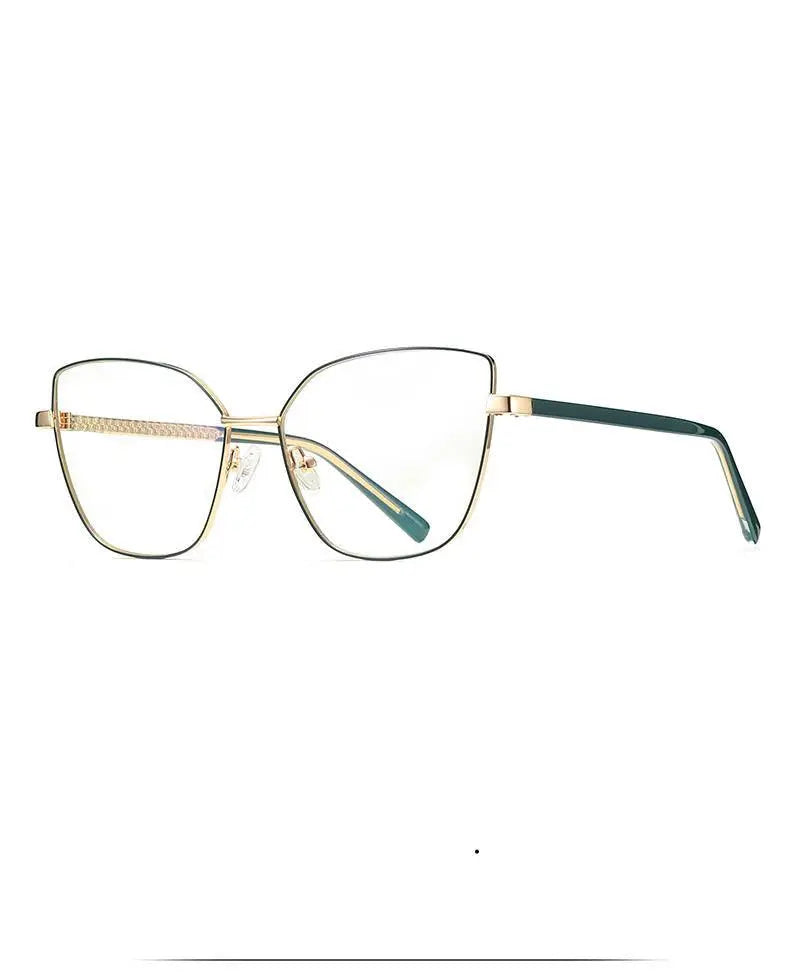 Women's Cat Eye Full Rim Titanium Prescription Glasses 3002 — view 18 | Rx Spectacle