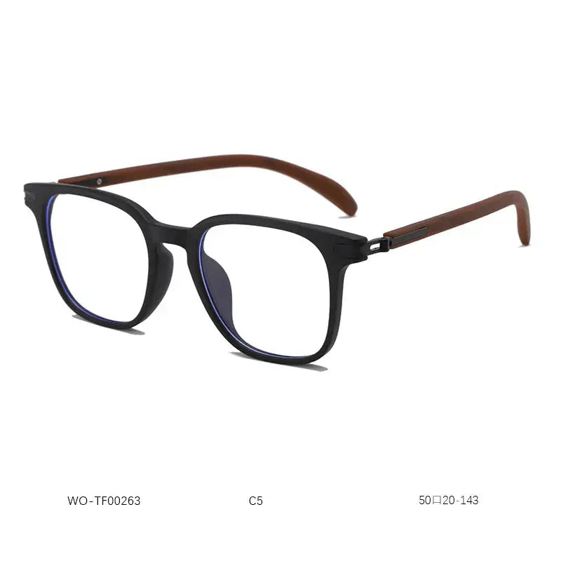 Women's Square Full Rim Titanium Prescription Glasses 90 — view 3 | Rx Spectacle