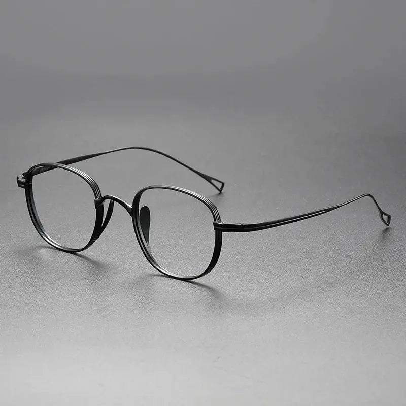 Women's Polygon Full Rim Titanium Prescription Glasses 78016 — view 5 | Rx Spectacle