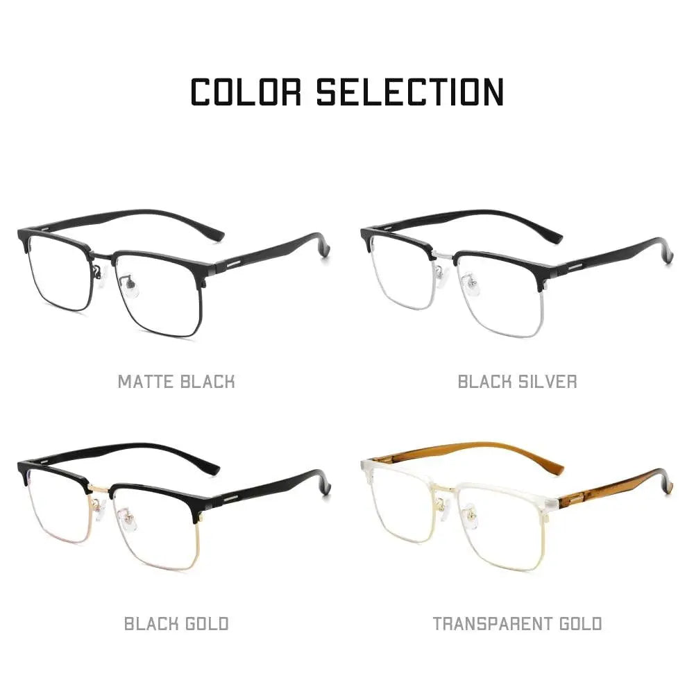 Unisex Square Full Rim TR90 Prescription Glasses Tm12 — view 6 | Rx Spectacle