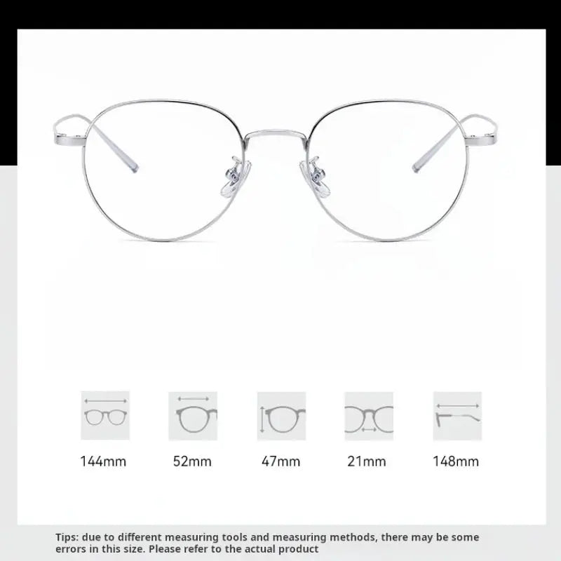 Unisex Oval Full Rim Titanium Prescription Glasses 722066 — view 2 | Rx Spectacle