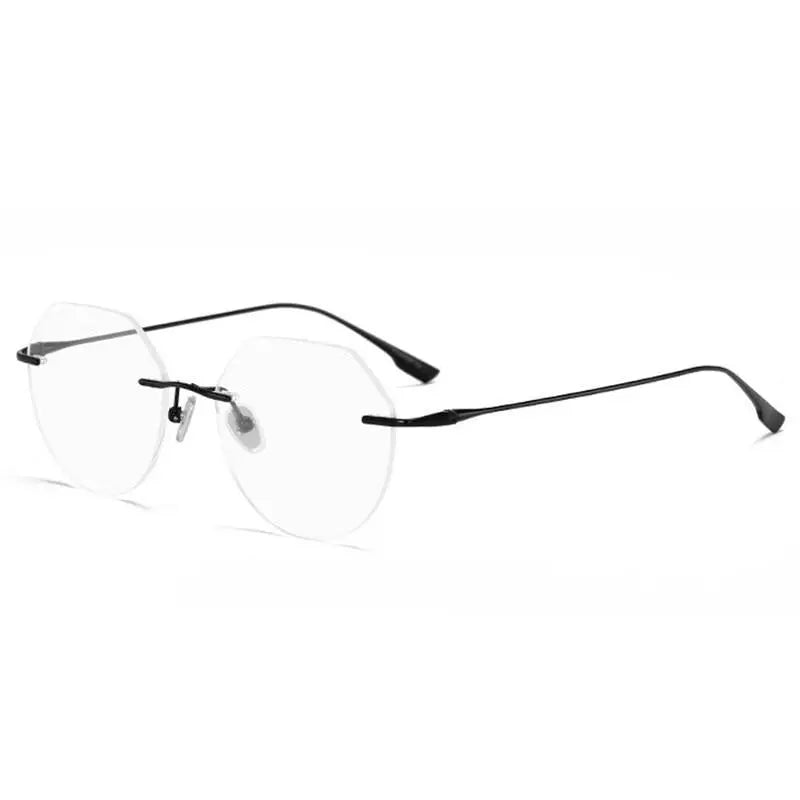 Men's Rimless Titanium Prescription Glasses 121214 — view 2 | Rx Spectacle