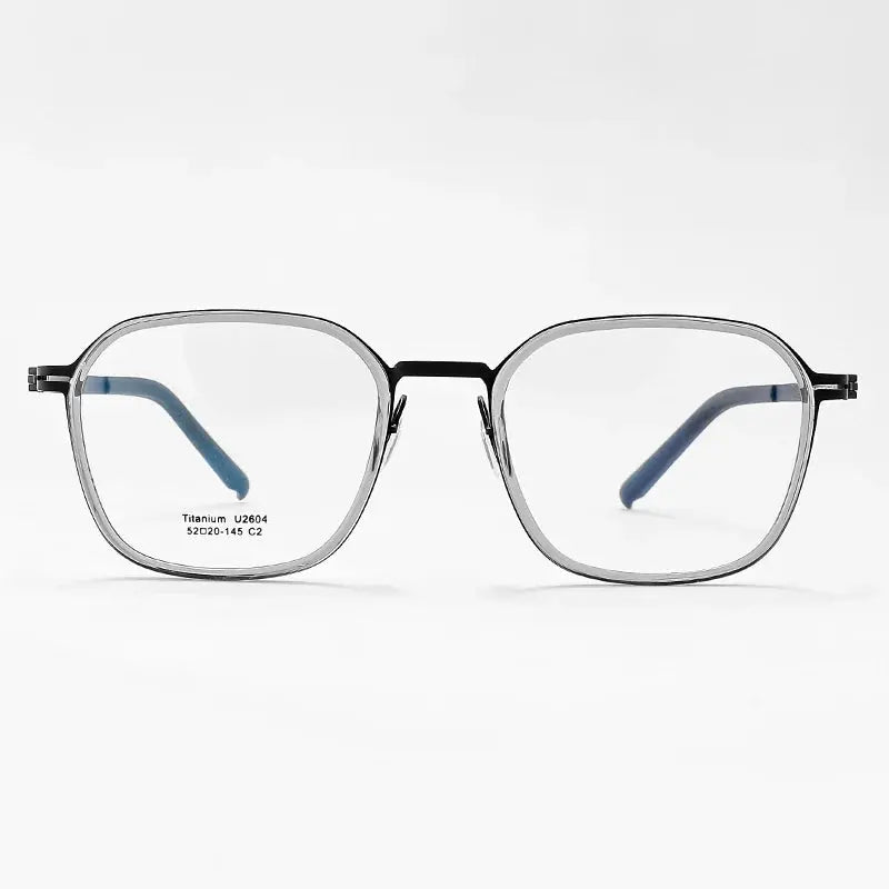 Unisex Round Full Rim Titanium Prescription Glasses 2604 — view 5 | Rx Spectacle