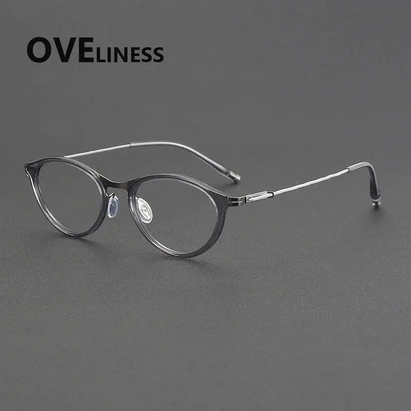 Unisex Square Full Rim Titanium Prescription Glasses 202516 — view 5 | Rx Spectacle