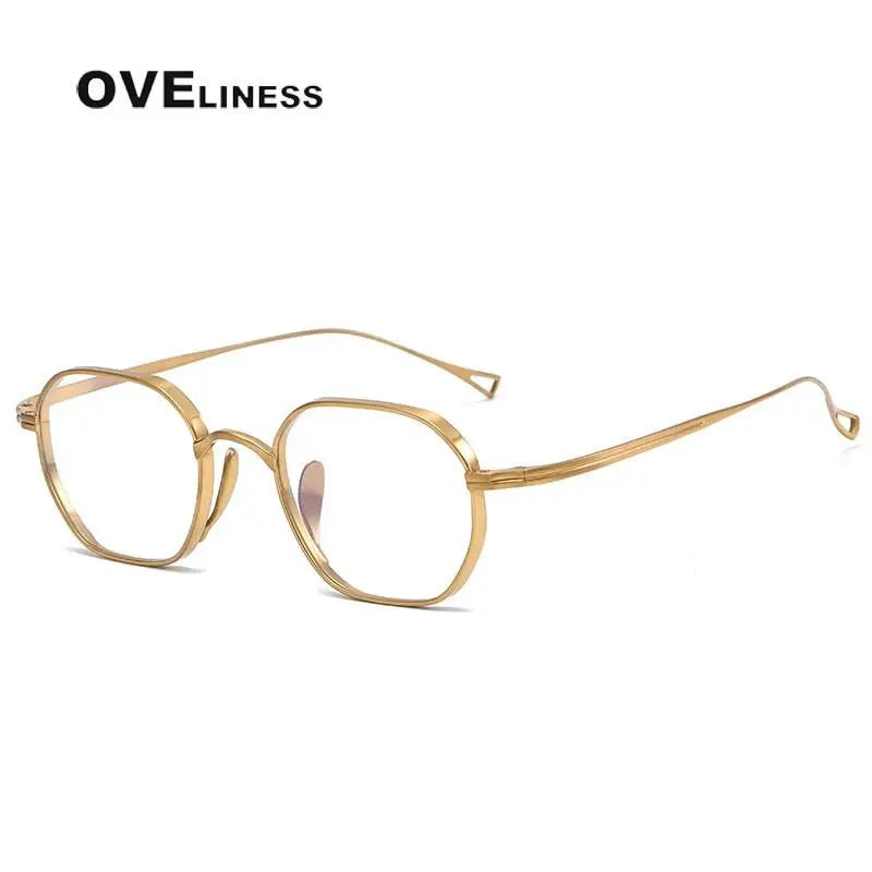 Unisex Oval Full Rim Titanium Prescription Glasses 9917 — view 3 | Rx Spectacle