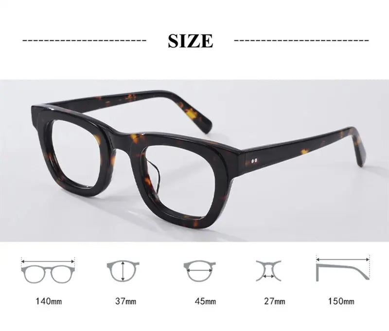 Unisex Browline Full Rim Acetate Prescription Glasses 838173 — view 2 | Rx Spectacle