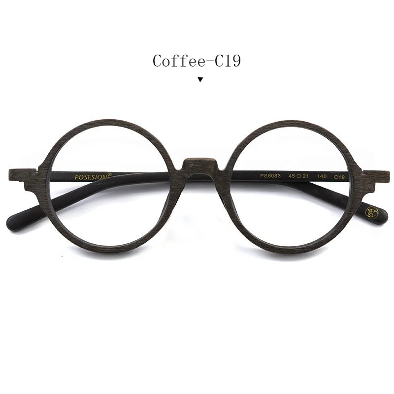 Unisex Round Full Rim Acetate Prescription Glasses 883400 — view 4 | Rx Spectacle